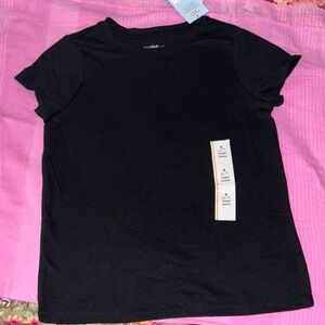 Cat & Jack Black Crew Neck Tee